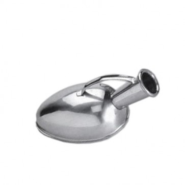 Urine pot, male, stainless steel