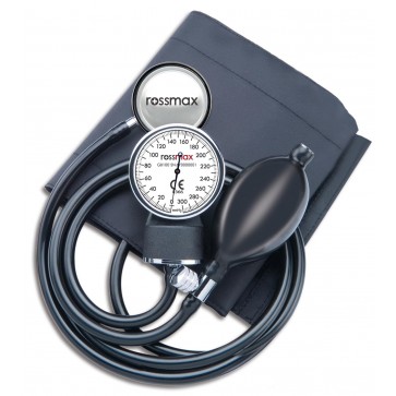 Rossmax GB102 Aneroid sphygmomanometer with a stethoscope, requires 2 hands to use