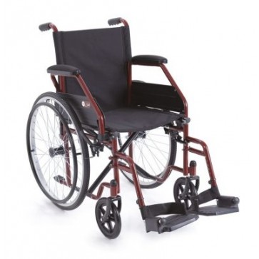 Sklopiva invalidska kolica START | crvene boje | širina sjedišta 48 cm