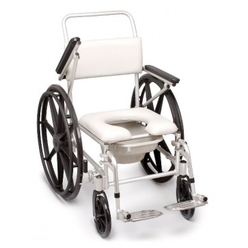 Shower and toilet wheelchair