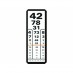Tablica za ispitivanje vida, pleksi, Kettesy, 3m brojke/E" kukice" 